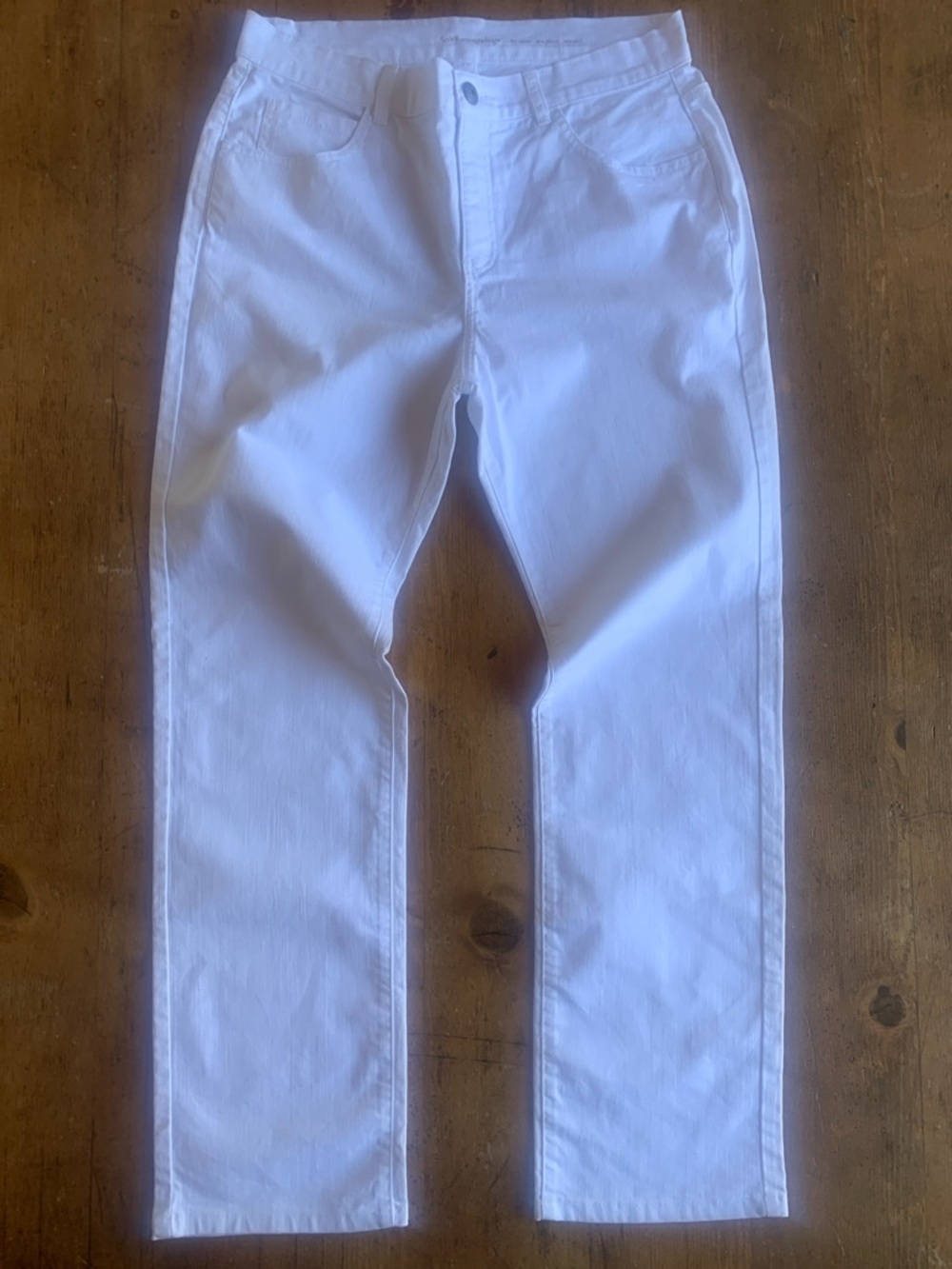 Soft Surroundings White Straight Leg Jeans